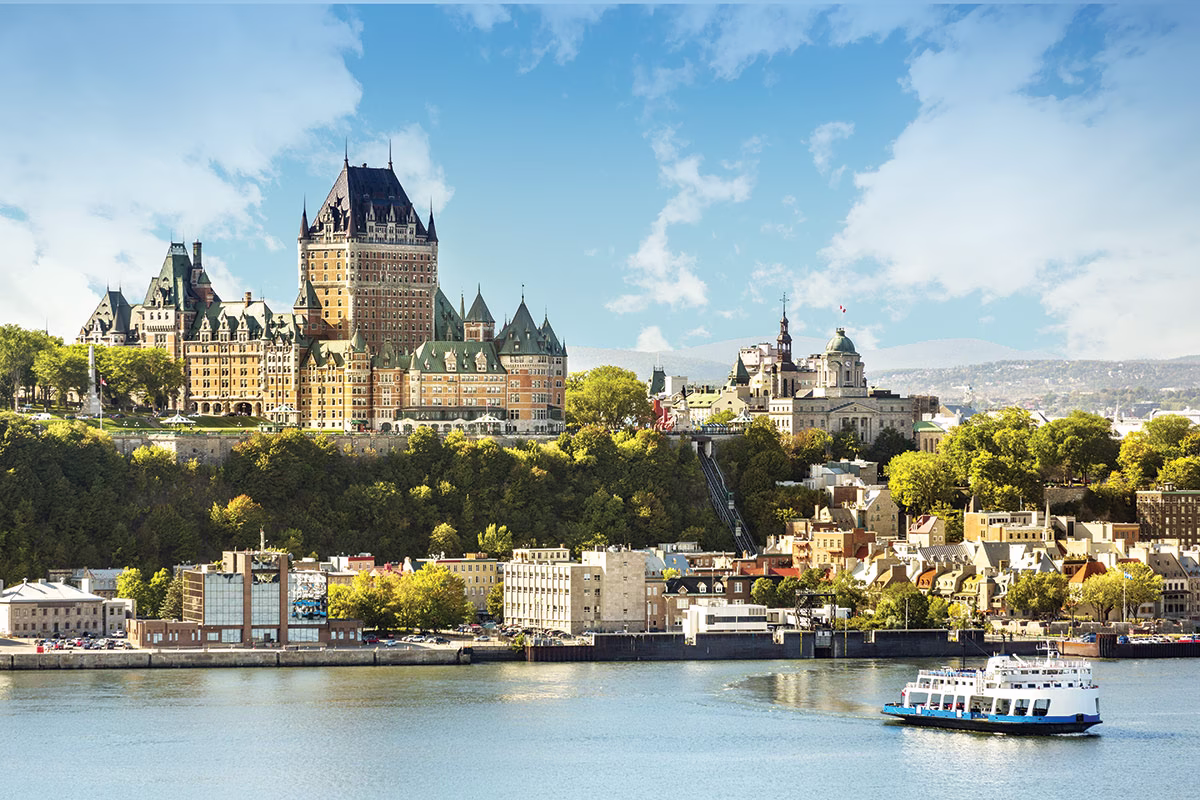 la vieille ville de Québec avec le chateau Frontenac